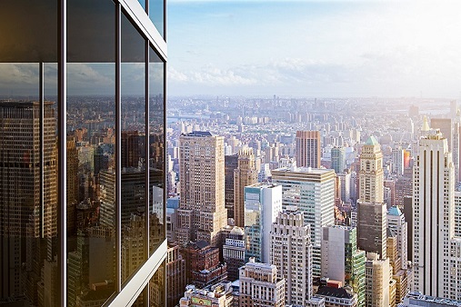 Large-format windows in public buildings